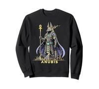 Anubis Dieu Roi Pharaon d'Égypte Illustration Design Graphique Sweatshirt
