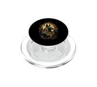 Anu yptien Jackal Déité Ancienne Temple Gardien Art PopSockets PopGrip pour MagSafe