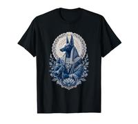 Anubis Icône de la mythologie sacrée de la divinité égyptienne Bleue T-Shirt Graphique avec Valeur