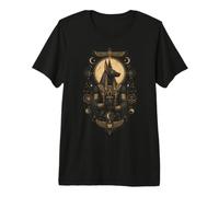 Anubis Icône sacrée divinité égyptienne équilibre céleste Art T-Shirt Haut de Gamme