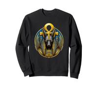 Anubis Jackal God Ankh Ancient Egyptien Mythe Art Sweatshirt