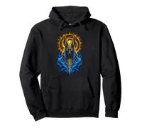 Anubis - Mythologie égyptienne - Œuvre d'art de divinité - Flamme Bleue Sweat à Capuche
