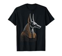 Anubis Noir Fait de Pois Style Minimaliste T-Shirt