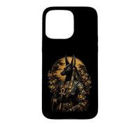 Anubis Portrait de chacal orné de divinités égyptiennes Anciennes Coque pour iPhone 15 Pro Max