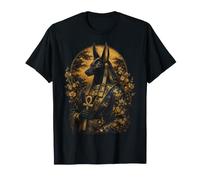 Anubis Portrait de chacal orné de divinités égyptiennes Anciennes T-Shirt