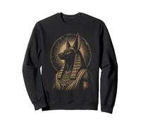 Anubis Portrait mythologique Vintage de divinité égyptienne Sweatshirt