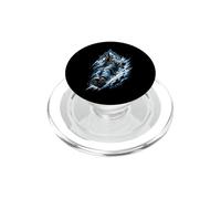 Anubis Snowboarder Egyptienne Divinité Montagne Hiver Icône Art PopSockets PopGrip pour MagSafe