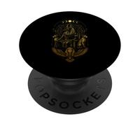 Anubis Sphynx Chats Phases de Lune Mythologie égyptienne Antique PopSockets PopGrip Adhésif