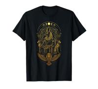 Anubis Sphynx Chats Phases de Lune Mythologie égyptienne Antique T-Shirt