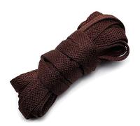 ANUFER 1 Paire 9mm de Large Plat Lacets pour Entraîneurs Bottes Classique Lacets de Chaussures Remplacement 70-300cm P11 Marron 150cm