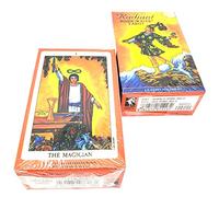 ANUFER 78Pcs/Ensemble Cartes de Tarot Plate-Forme Planche Raconter l'avenir Divination Jeu Édition Anglaise Cavalier d'Attente Radieux SN07408