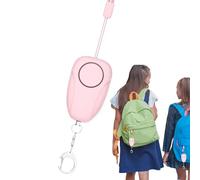 Anulely Alarme personnelle Safe Sound - Petit porte-clés de sécurité portable pour femme - 120 dB - Chargement USB - Sirène sonore - Pour étudiants, coureurs de nuit, randonnée