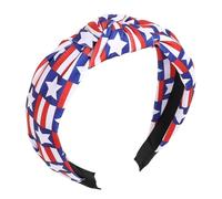 Anulely Bandeau du Jour de l’Indépendance, bandeau du 4 juillet | Cerceau de cheveux patriotique pour femmes | Ornements de cheveux colorés pour le Memorial Day, accessoire de cheveux doux pour le