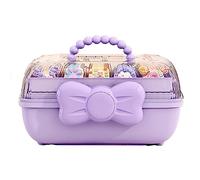 Anulely Boîte de rangement pour cheveux pour enfants, organiseur pour chouchou à cheveux, organisateur pour pinces à cheveux, boîtes de rangement, jolie boîte à bijoux pour fille