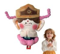 Anulely Bouddha en Peluche - d'accompagnement Douce - Breloque décorative pour Sac à Dos - 15,2 cm - Accessoire de Sac culturel pour Sacs à Main - en Peluche