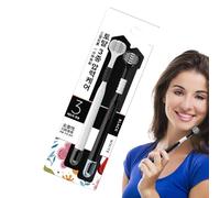 Anulely Brosse à dents triple face | Brosse à dents à poils souples à trois côtés - Brosse à dents à trois côtés pour dortoir, voyage d'affaires, maison, voyage