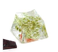 Anulely Clavier Keycaps Résine Backspace,Fleurs Keycaps,Clavier de Jeu Gypsophila Keycap - Brillez à Travers Le Clavier de Jeu translucide, Le Profil Sa, Les Touches Esc avec Un Design de Fleur