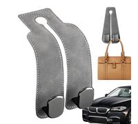 Anulely Crochets Doubles pour Appui-Tête pour Voiture,Crochet Double pour Voiture - Cintres multifonctionnels 2 en 1 pour siège arrière de Voiture, pour clés, Crochets de Sac à Main - Crochets