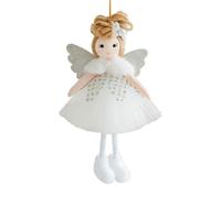 Anulely Décorations de Noël à suspendre pour sapin de Noël, décorations de vacances, décoration de vacances, décorations de poupées d'ange pour sapin de Noël, pendentifs anges artisanaux, 4 pièces