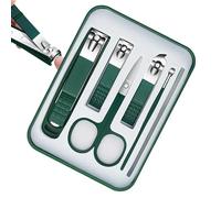 Anulely Ensemble de coupe-ongles, kit de coupe-ongles,Kit de pédicure en acier inoxydable - Kits de toilettage avec boîte de rangement, outils de soin des ongles, soins personnels pour ongles épais