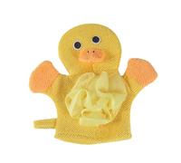 Anulely Gant de bain pour bébé, gant de toilette avec motif animal, serviette en coton coloré, exfoliant doux pour la des tout-petits et des nouveau-nés