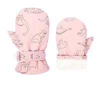 Anulely Gants d'hiver pour enfants | Gants d'hiver chauds et imperméables pour enfants | Gants de ski pour enfants, motif dinosaure, moufles pour tout-petits garçons et filles