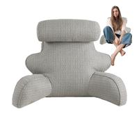 Anulely Grands oreillers de repos avec accoudoirs | Support dorsal pour s'asseoir, oreillers de lit, oreiller avec support de poignet, coussin long, soutien du cou, poignée pratique pour la lecture