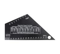 Anulely Jauge d'action des cordes, jauge de hauteur de corde, règle de frette à bascule, accessoires de guitare électrique, outils de luthier légers, 1 mm d'épaisseur pour nivellement des frettes