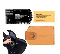 Anulely Jauge de hauteur pour cordes de guitare - Règle d'action pour instrument à cordes, règle d'action, règle de frette, règle de hauteur professionnelle pour guitare, ukulélé