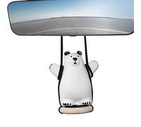 Anulely Ornement de voiture en forme d'ours se balançant - Vue arrière de voiture | Accessoires de vue arrière de voiture, décoration intérieure de pendentif de rétroviseur