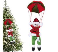 Anulely Père Noël parachute de Noël | Joli pendentif poupée parachute - Décoration de Noël pour l'intérieur et les vacances