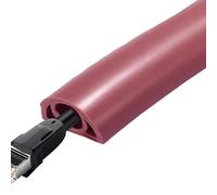 Anulely Protection de sol - Revêtement de sol souple pour câbles, conduit de fil flexible en PVC | Cache-câbles auto-adhésif pour la gestion des câbles domestiques, protection de sécurité des cordons