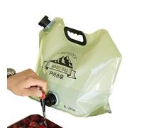 Anulely Récipient à eau pliable - Sac d'eau potable de 8 L avec robinet, bouteille d'eau portable, récipient de stockage d'eau pour le camping, la randonnée, la randonnée en plein air