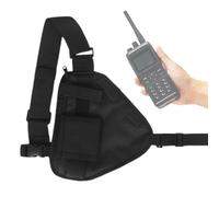 Anulely Sac de poitrine, sangle réglable, forme triangulaire, noir, petit sac de poitrine - Sac multifonction pour homme et femme, sac à dos pour le cyclisme, les voyages, le sport