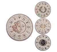 Anulely Tableau de divination métaphysique en bois - Pendule de sorcière avec motifs clairs pour un bon sommeil, énergie positive, décoration de la maison, méditation