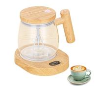 Anulely Tasse à mélanger électrique haute vitesse avec couvercle, tasse à café mélangeuse avec base, tasses à mélanger en verre borosilicate pour lait, poudre de protéine, bureau à domicile, voyage