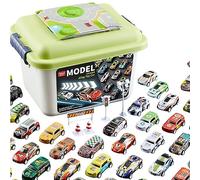 Anulely Toy Cars Voitures De Course, Voitures De Course À Tirer, Véhicules De Course en Alliage pour Enfant, Modèle De Voiture À Friction Jouets, Ensemble De Jeu pour Enfant Garçons