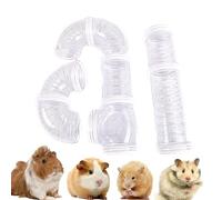 Anulely Tubes pour Hamster, Tunnels pour Furets, Tube pour Hamster Connectable en Toute Sécurité, Jouets pour Hamster D’étendre L’Espace, Accessoires pour Cage À Hamster