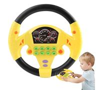 Anulely Volant Jouet | Jouet simulateur de Volant simulé avec lumière et Son,Jouet d'apprentissage développemental, Jouet de Conduite Amusant pour l'enseignement, garçons et Filles âgés de 3 Ans