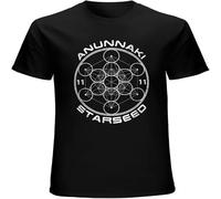 Anunnaki Sacred Geometry Gift Men's T Shirt Unisex Tee Clothing Black XL
