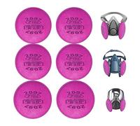 Anunu Lot de 3 paires de filtres pour respirateur 6200, 6800, 7502, 6000 Demi-masque respiratoire contre la vapeur organique et la poussière