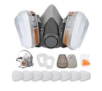 ANUNU Masque de Protection Respiratoire Réutilisable, Respiratoires chimique avec filtres pour peinture à gaz pour résine époxy