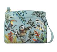 Anuschka Amazing Amazon Sac à bandoulière en Cuir véritable Peint à la Main pour Femme Taille Unique