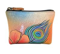 Anuschka Coin Pouch Ppf, Compartiment à Monnaie pour Femme, Motif : Paon, Taille Unique