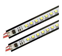ANUTE LED Barre Rigide Lumières 220 V Bande Rigide Lumières 2835 SMD Blanc/Blanc Chaud Led Cabinet Lumière 10 pcs/Pack (Color : 20CM, Size : 2PC Warm White)