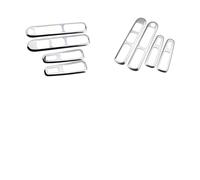 ANUTRDE Garniture chromée de poignée de porte, support et bouton de lève-vitre, compatible avec Peugeot 3008 (2009-2015)(Glossy silver)