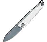 ANV Couteaux Z050 DLC Noir/Lame lisse, Dural Argent/Slipjoint - ANVZ050-006