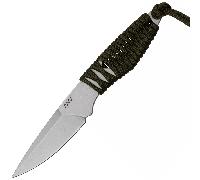 ANV Knives P100 Stonewash/tranchant lisse, paracorde olive