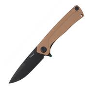 ANV Knives Z100 Sleipner DLC Noir / Tranchant lisse, G10 Coyote / Liner Lock