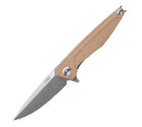 ANV Knives Z300 - Sleipner, Stonewash / Tranchant lisse, G10 Coyote / Liner Lock ANVZ300-012